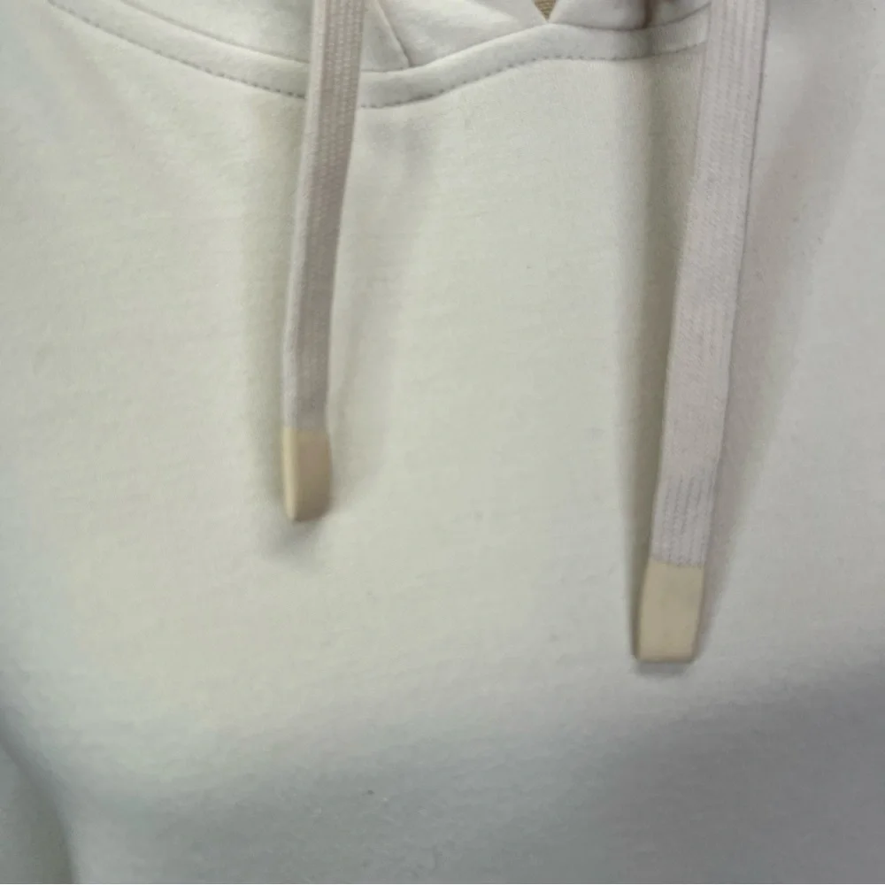 ALL IN MOTION Cream Ultra-Soft Wide Cuff Hooded Sweatshirt, XL - Picture 4 of 9